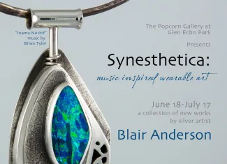 Necklace art show promo for Blair Anderson.