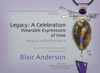 Invitation to a jewelry art exhibit