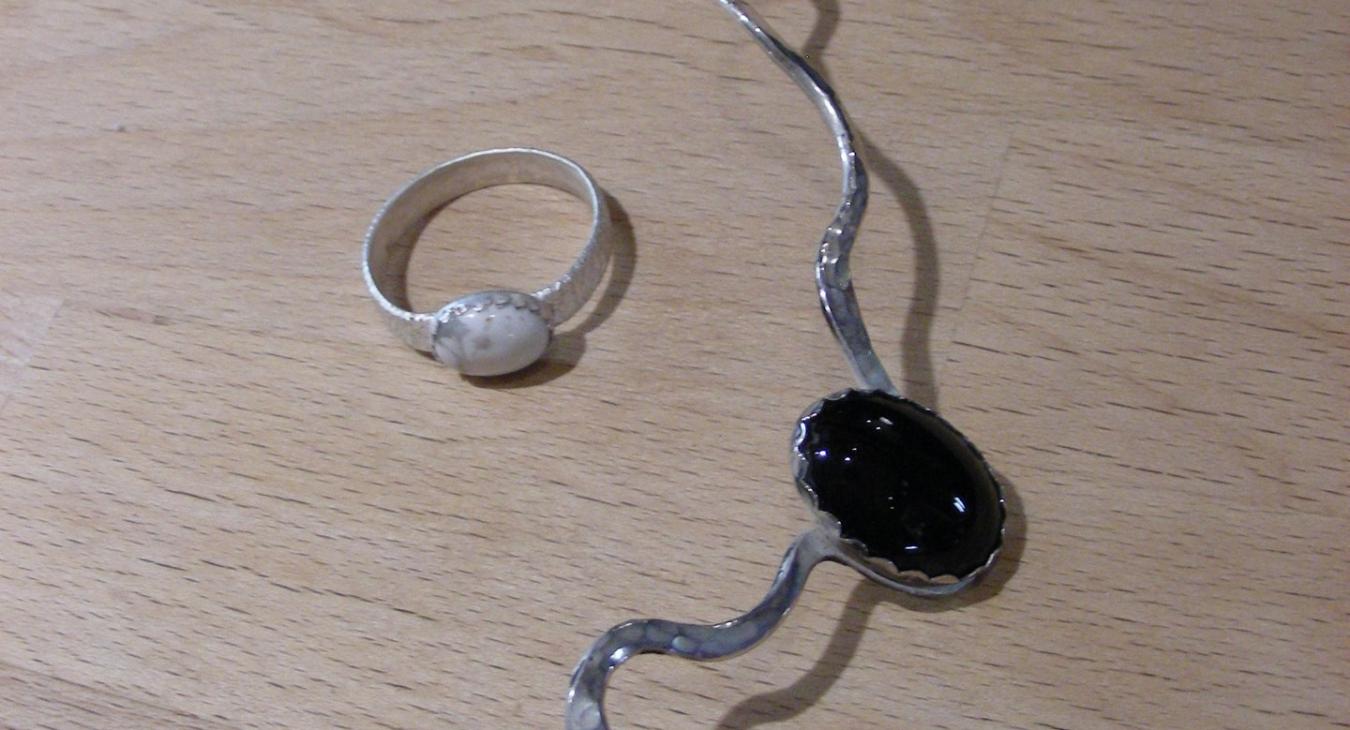 Ring and Pendant made by student, JJ