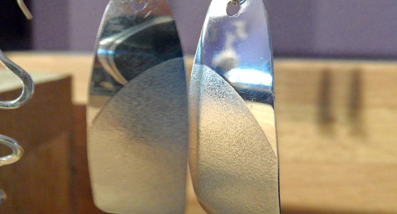 Rolling mill earrings by Nicole