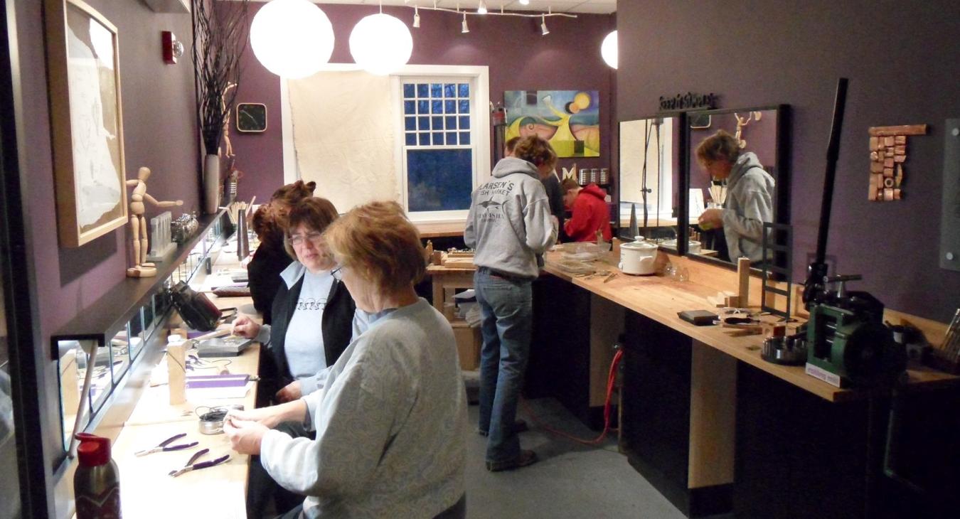 Students at the Silver Saturday workshop