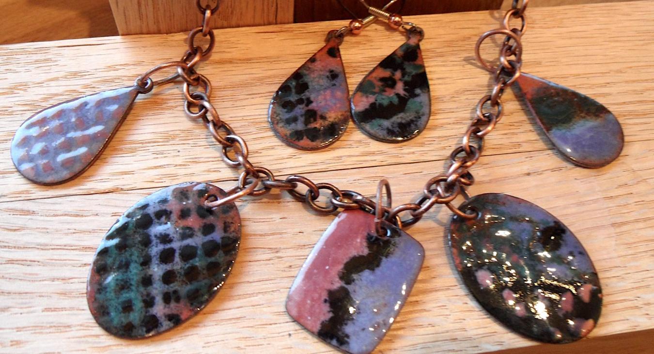 Copper enameling workshop at SilverWorks
