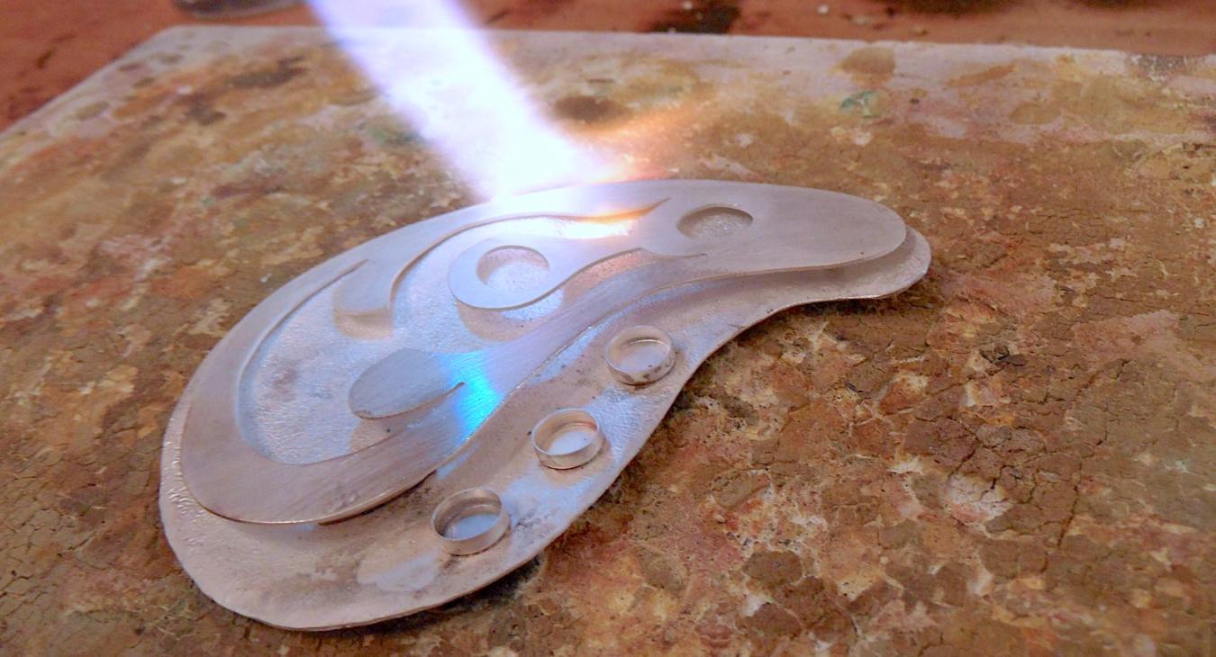 Soldering the components together