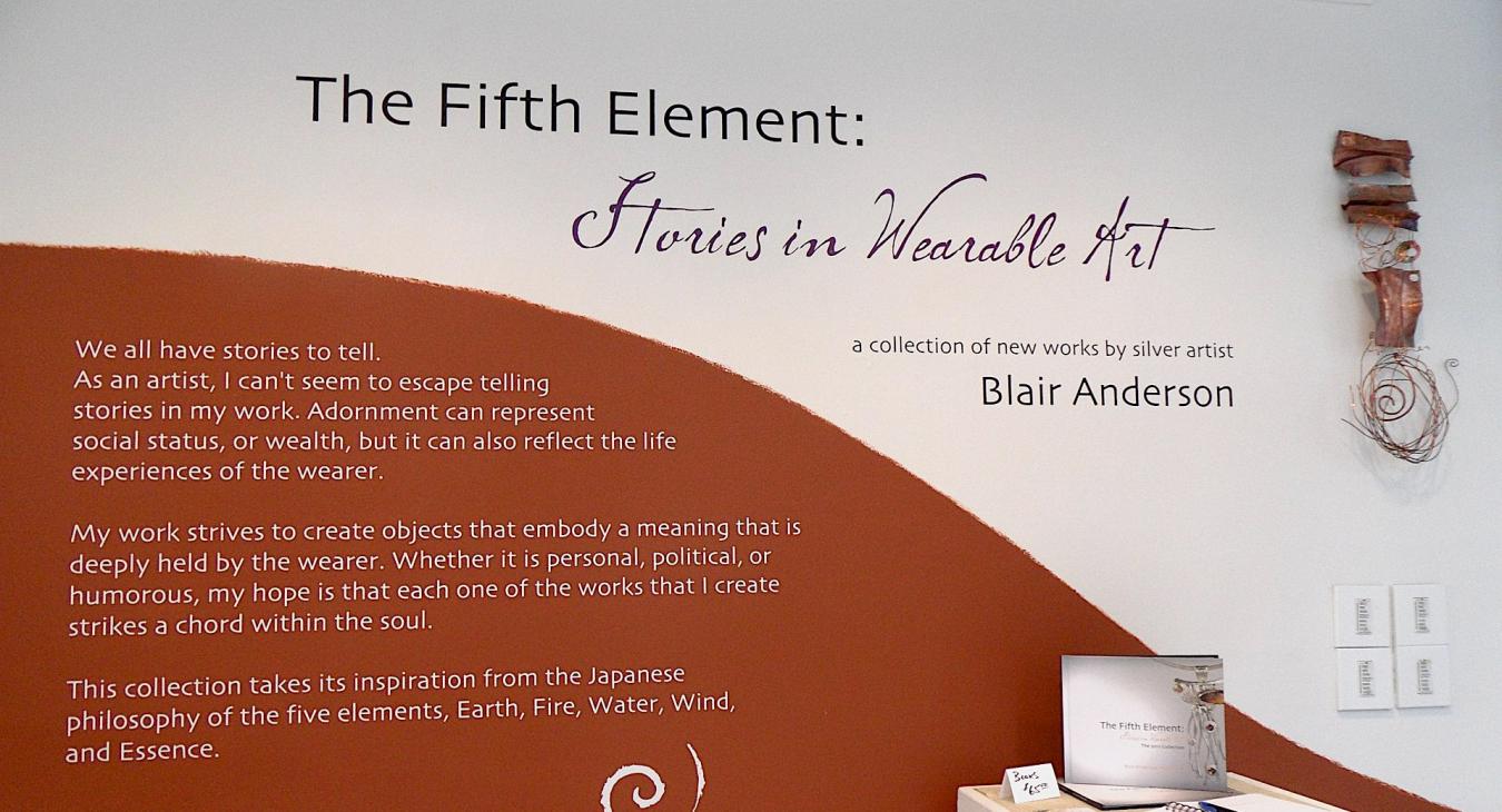 The Fifth Element artist statement wall