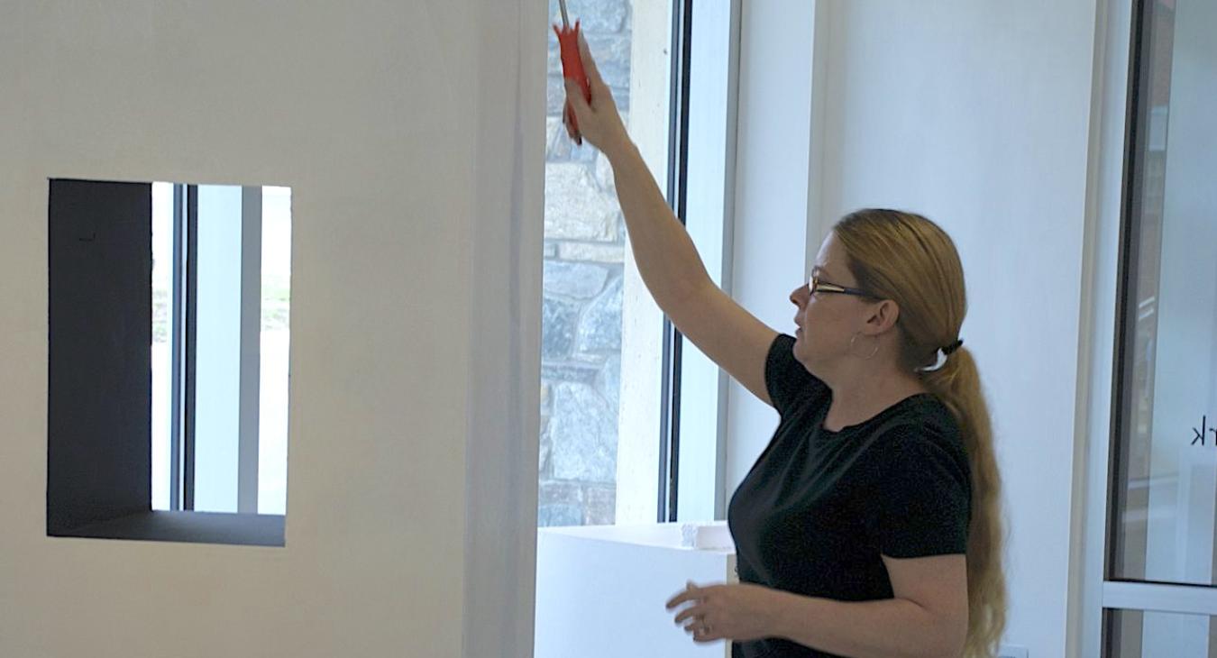 Blair painting towers white