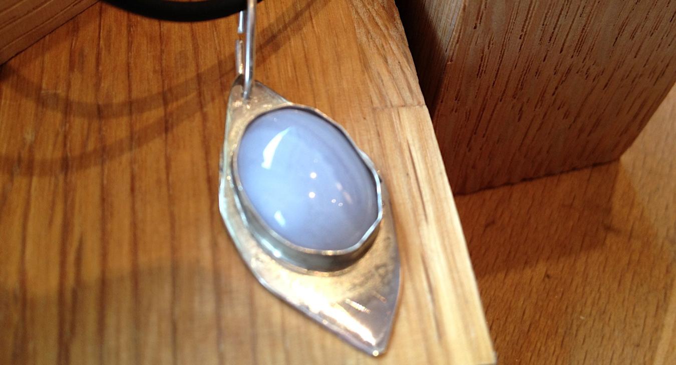 A student stone pendant