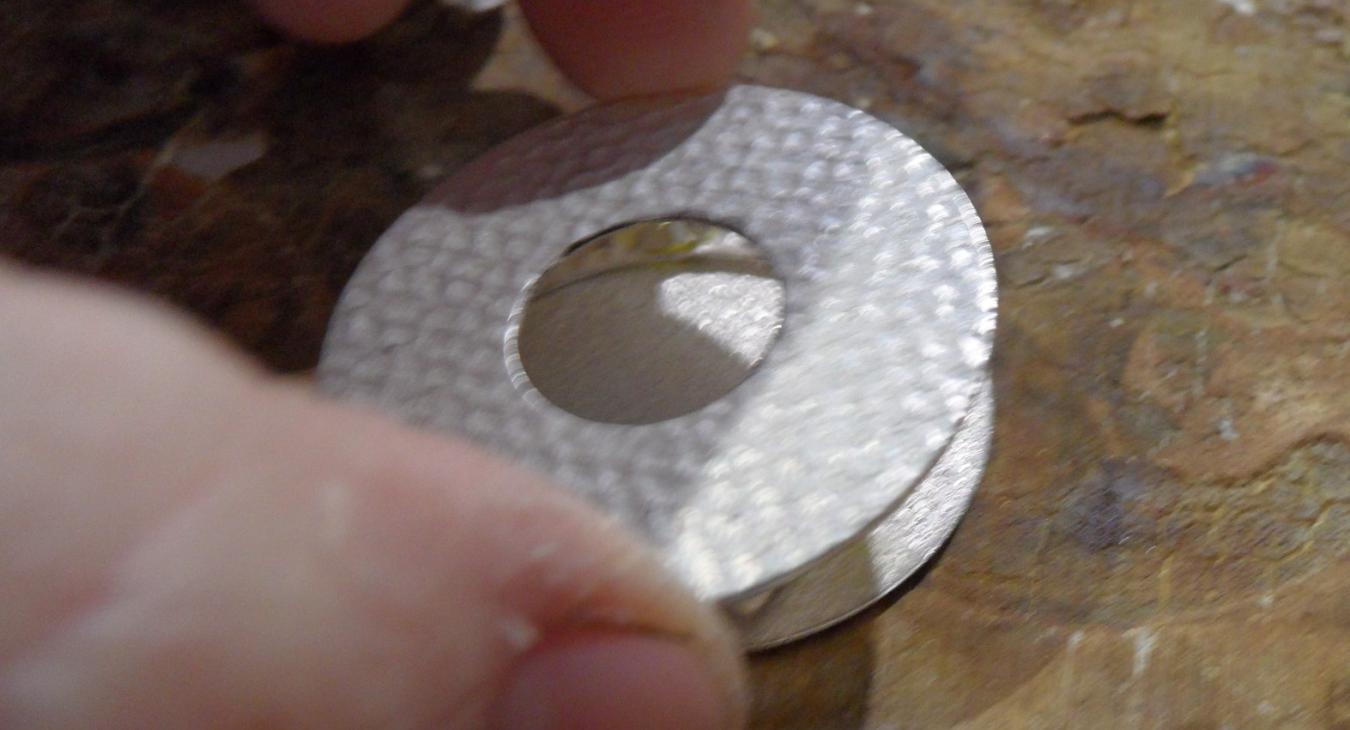 Hammered texture second layer