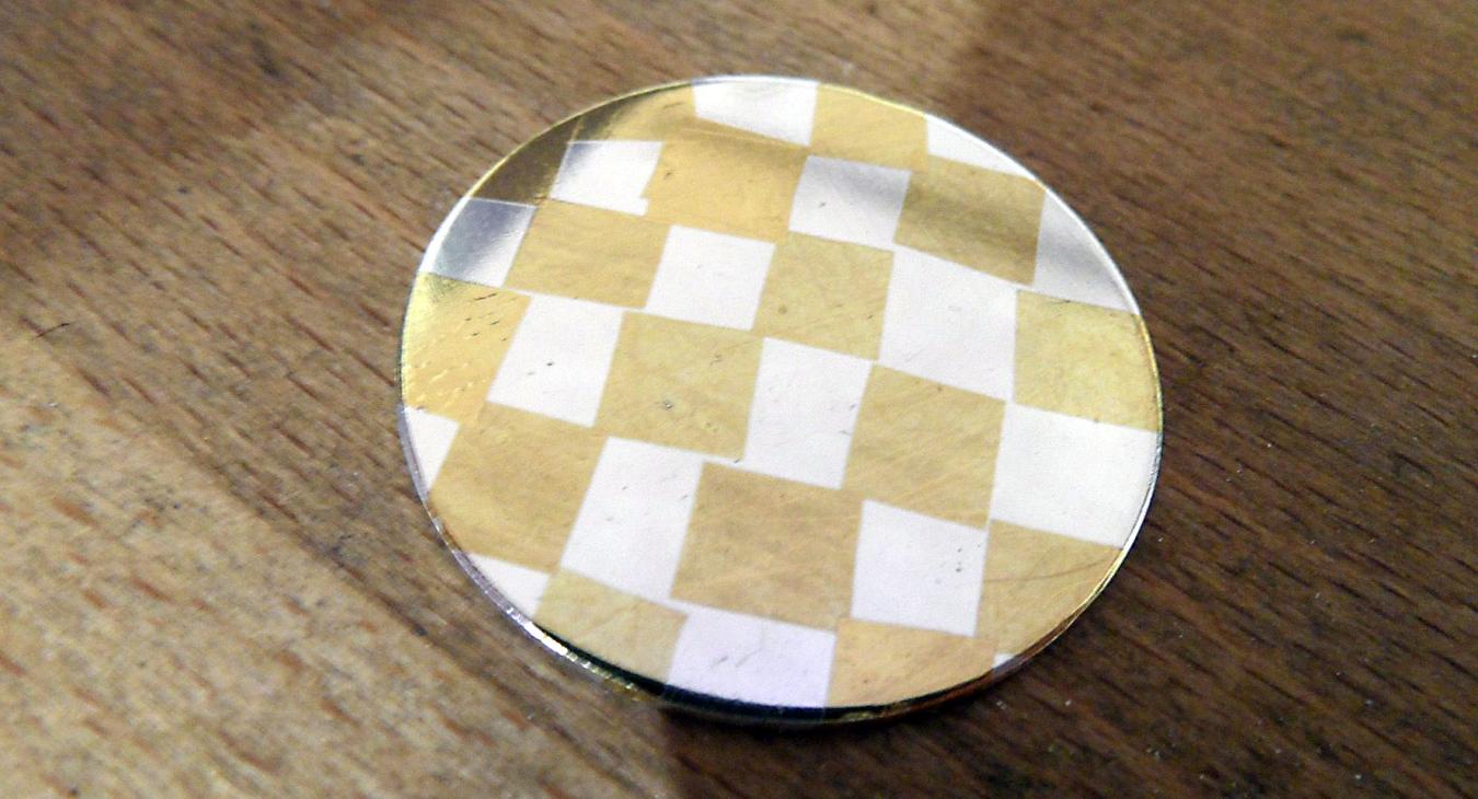 Checkered Keum Boo panel by Nancy Cohen