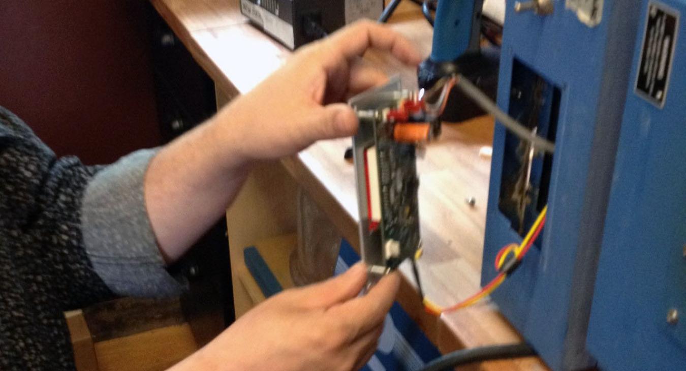 removing the kiln control panel