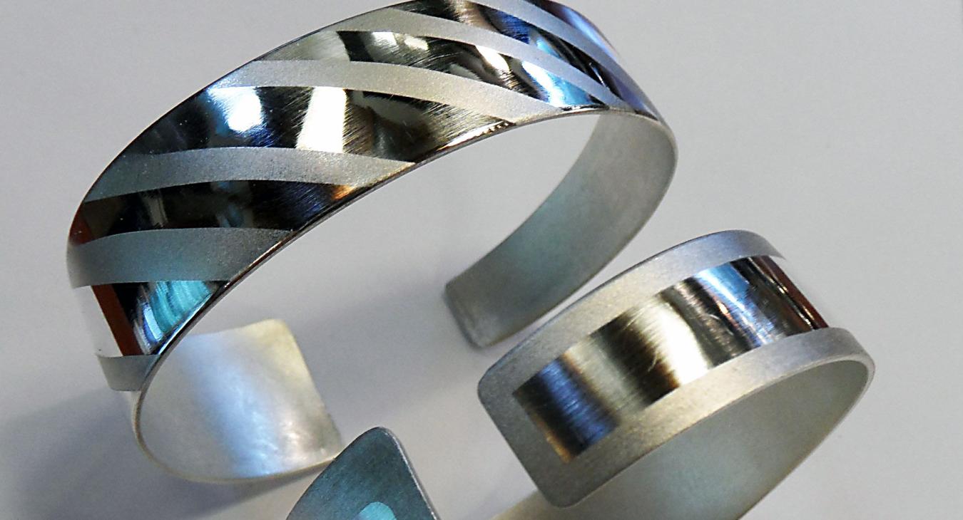 sandblasted sterling silver cuff bracelets
