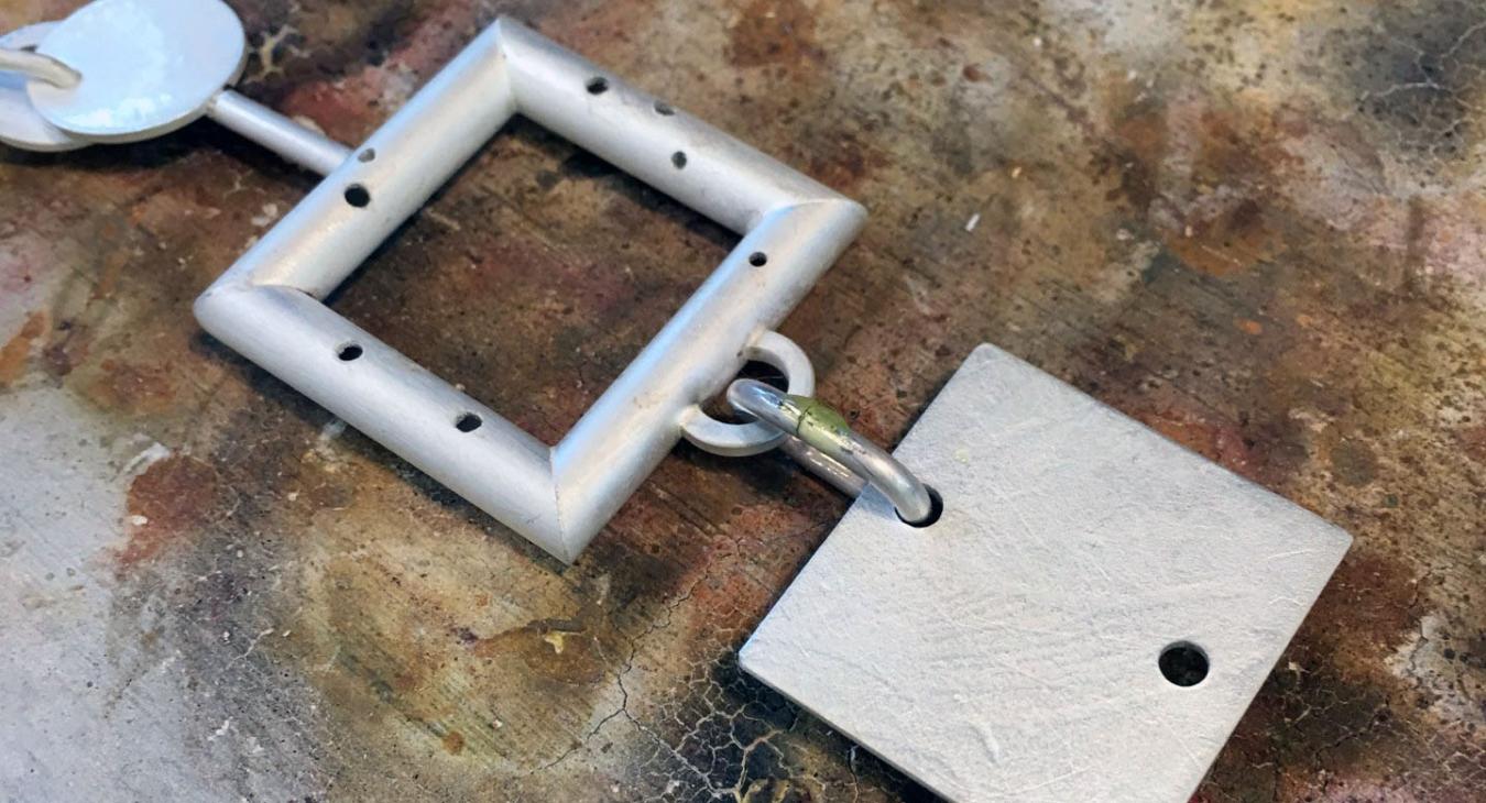 assembling the square panels on solder board