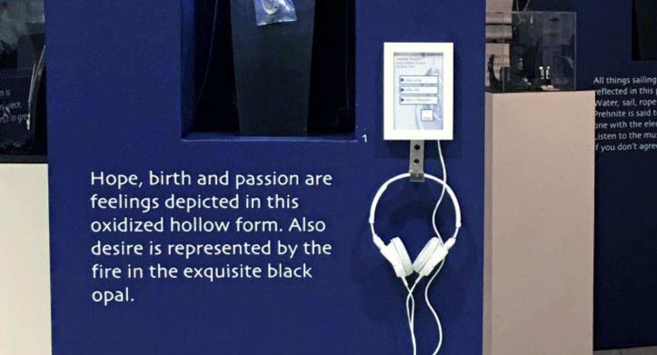 headphones installed on tower next to piece