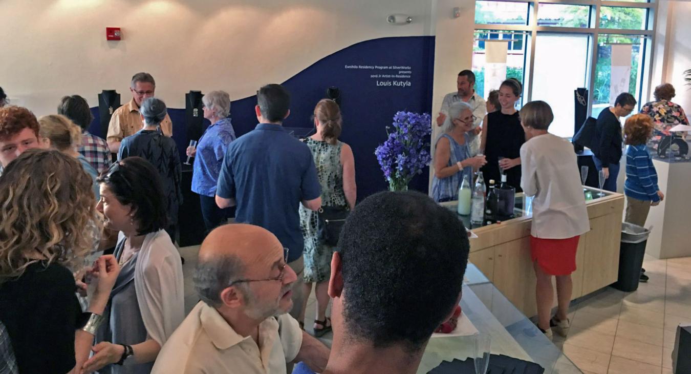 guests packed in at show opening