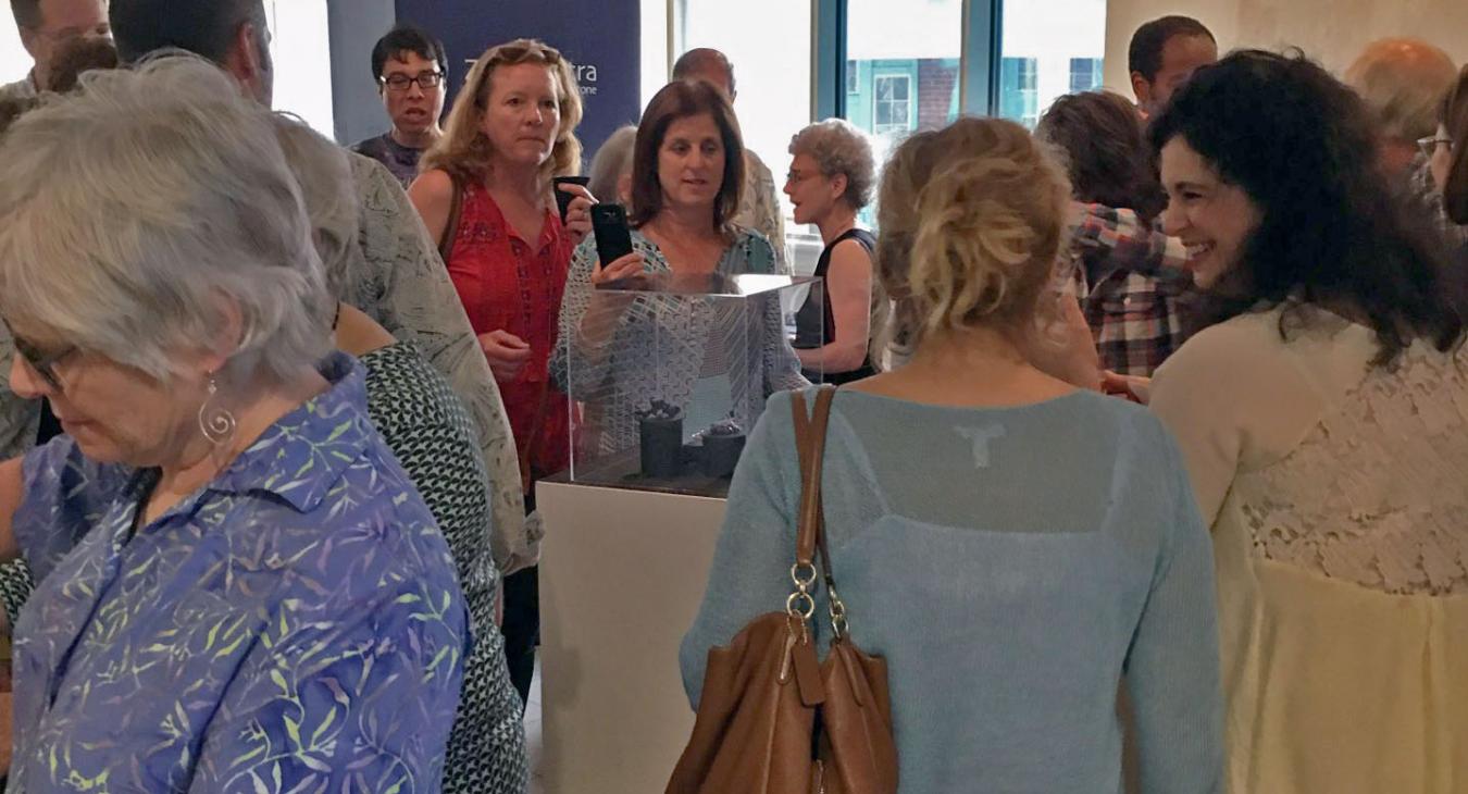 guests packed in at show opening