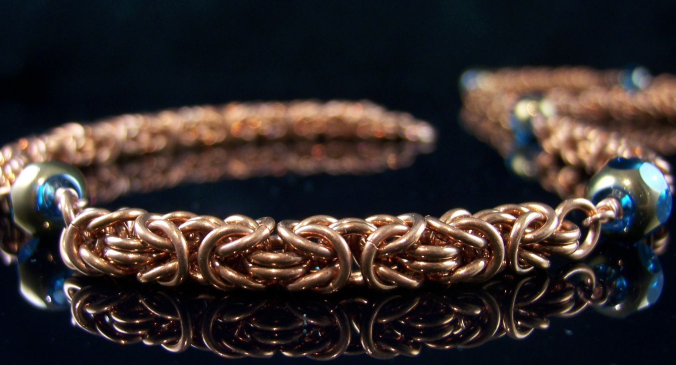 Copper chainmaille