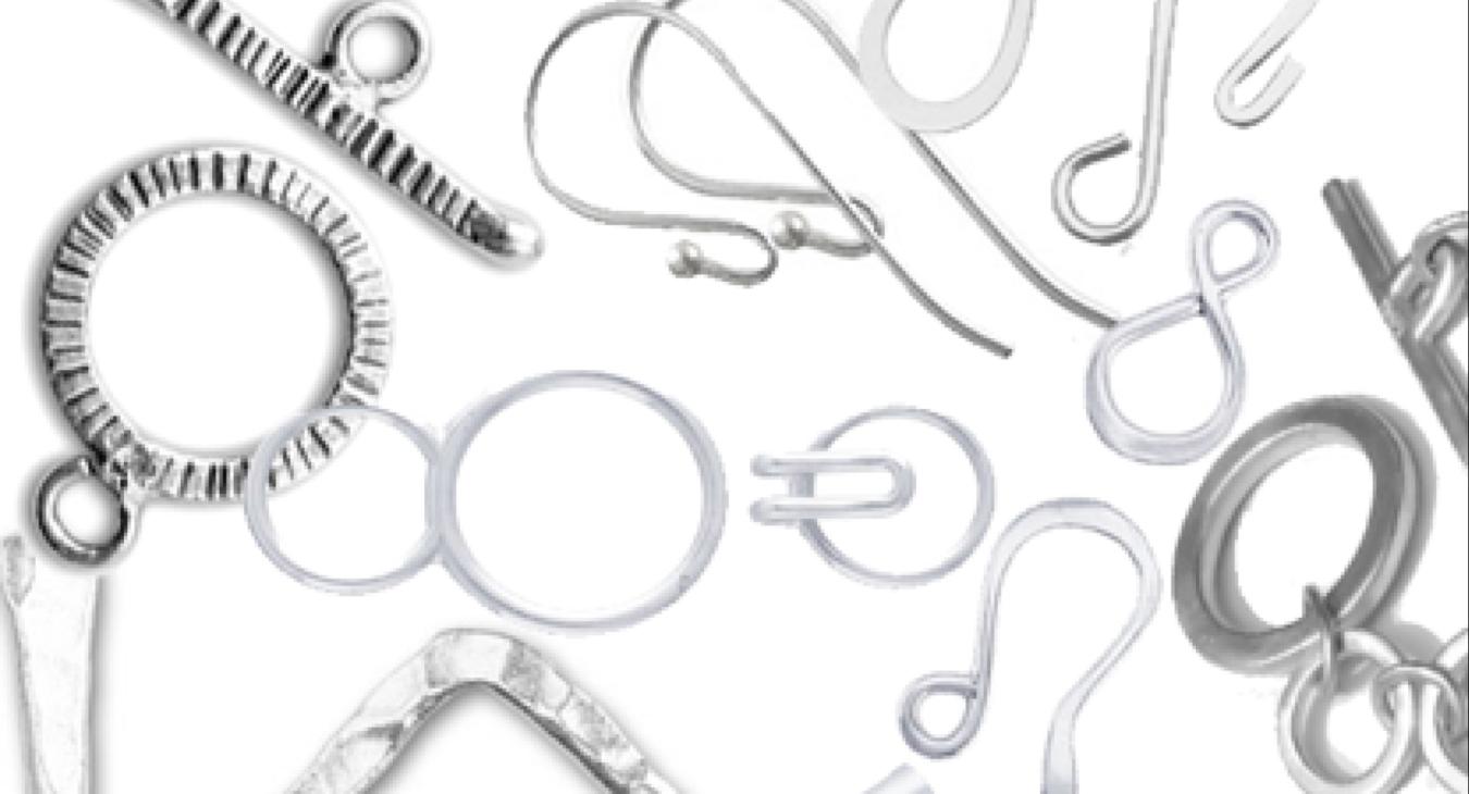 A collection of sterling silver findings