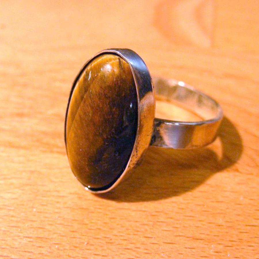 Tiger's eye ring by Andre