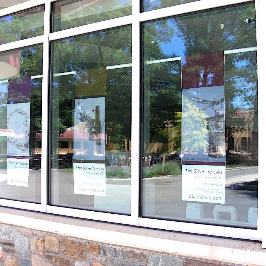 Show posters facing the street