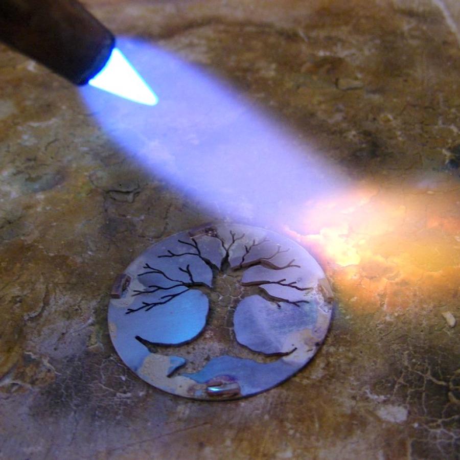 Pierced project in progress