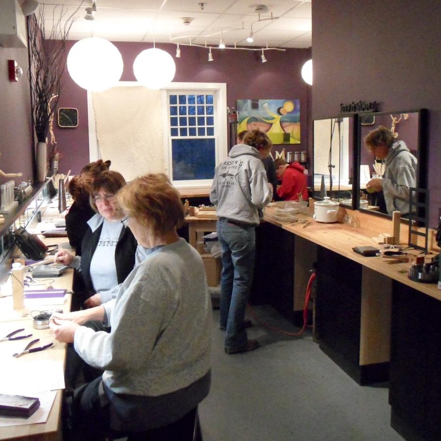 Students at the Silver Saturday workshop