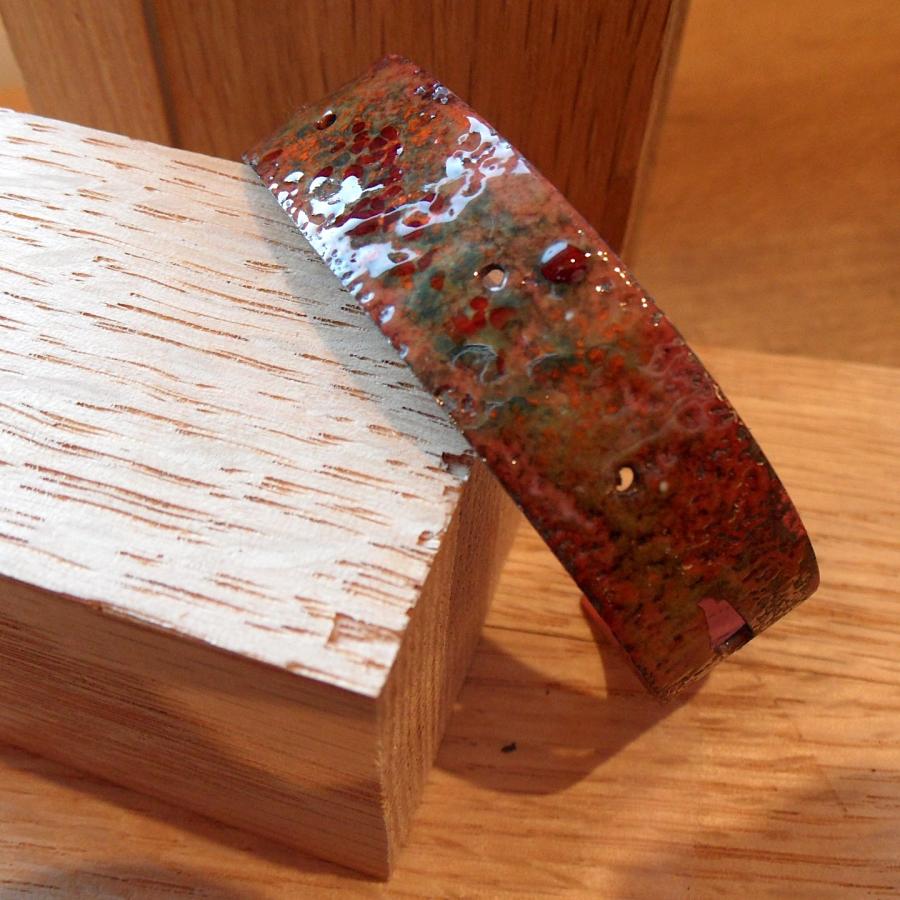 Copper enameled cuff