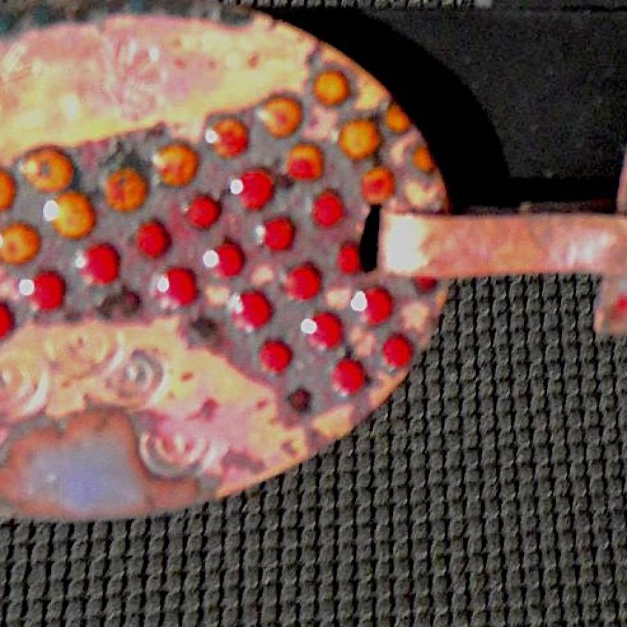 Enameled copper link bracelets