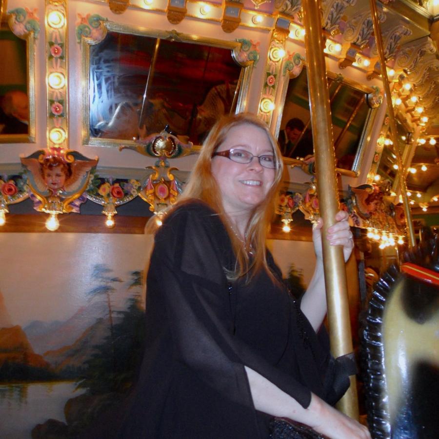 Riding the carousel after the award ceremony