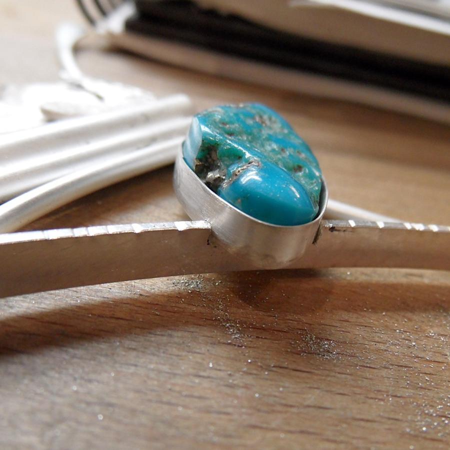 Test fitting the turquoise