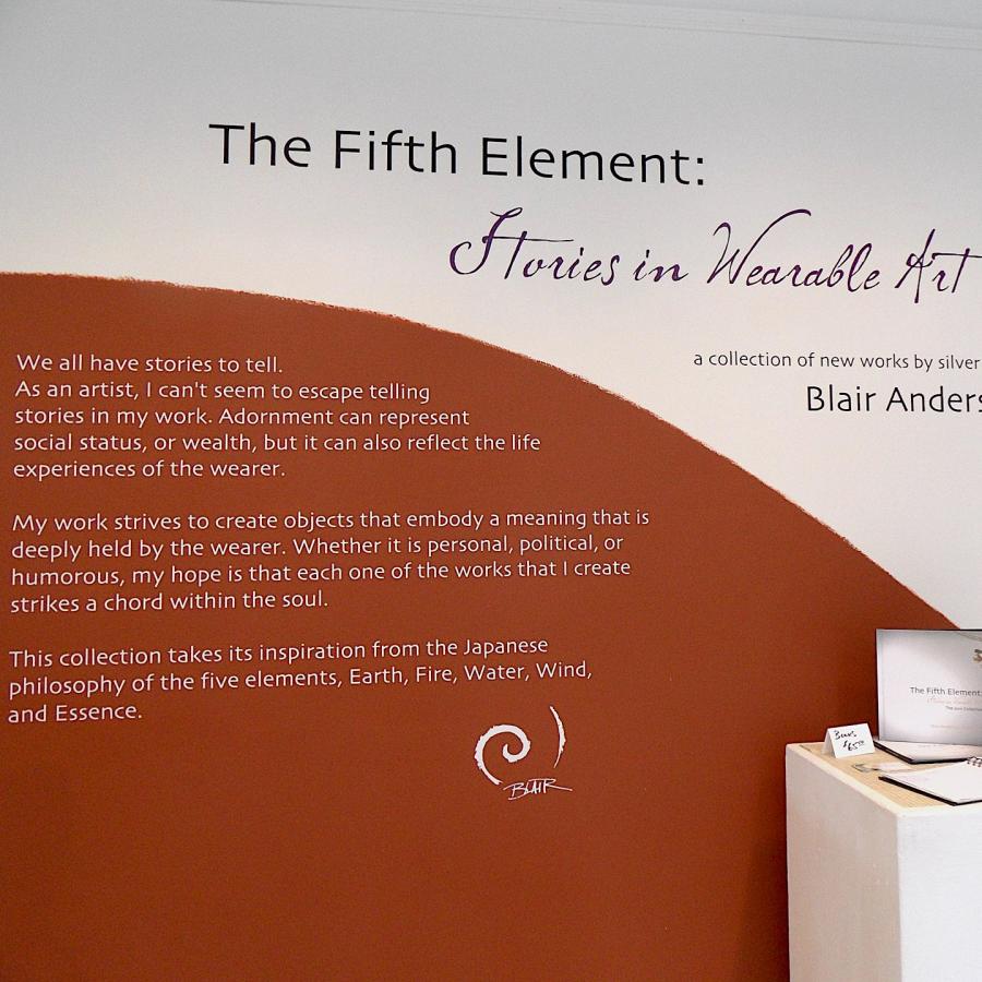 The Fifth Element artist statement wall