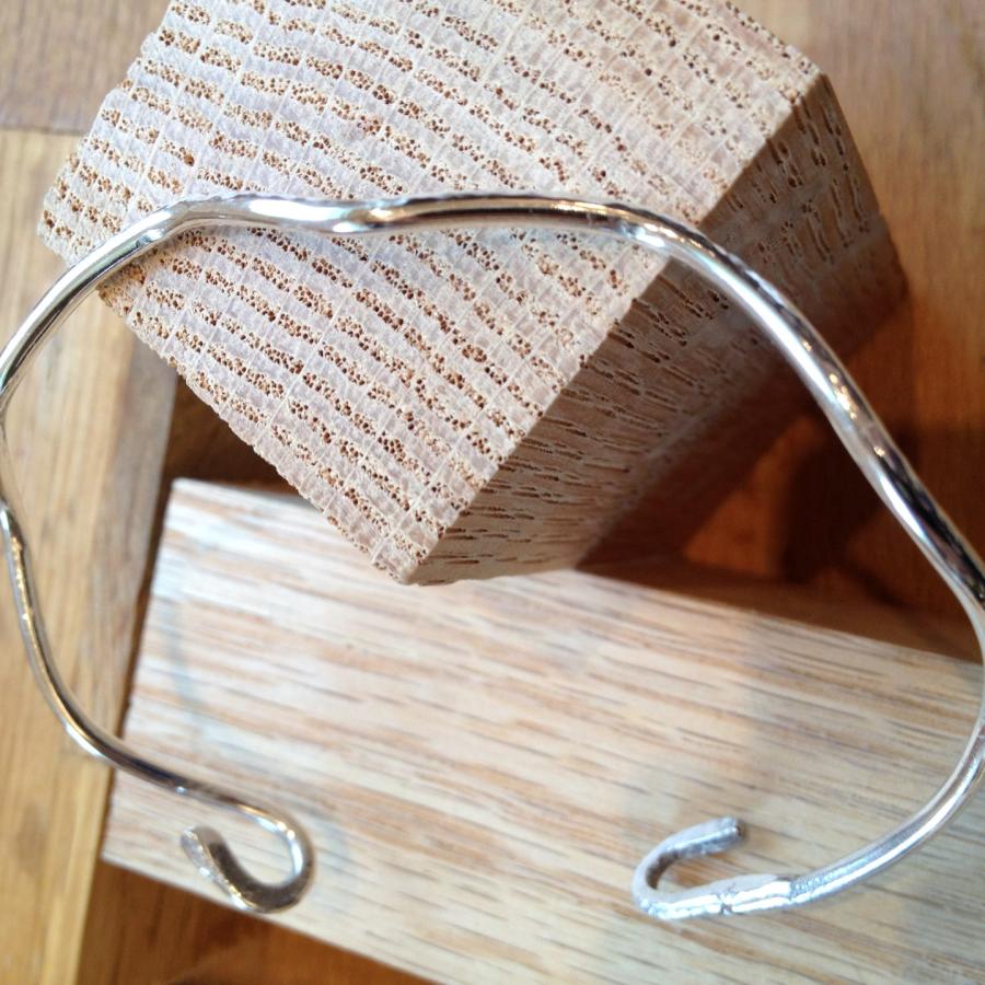 Silver twist bracelet