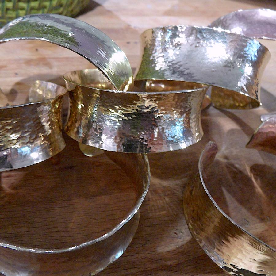 Student anticlastic bracelets piled up