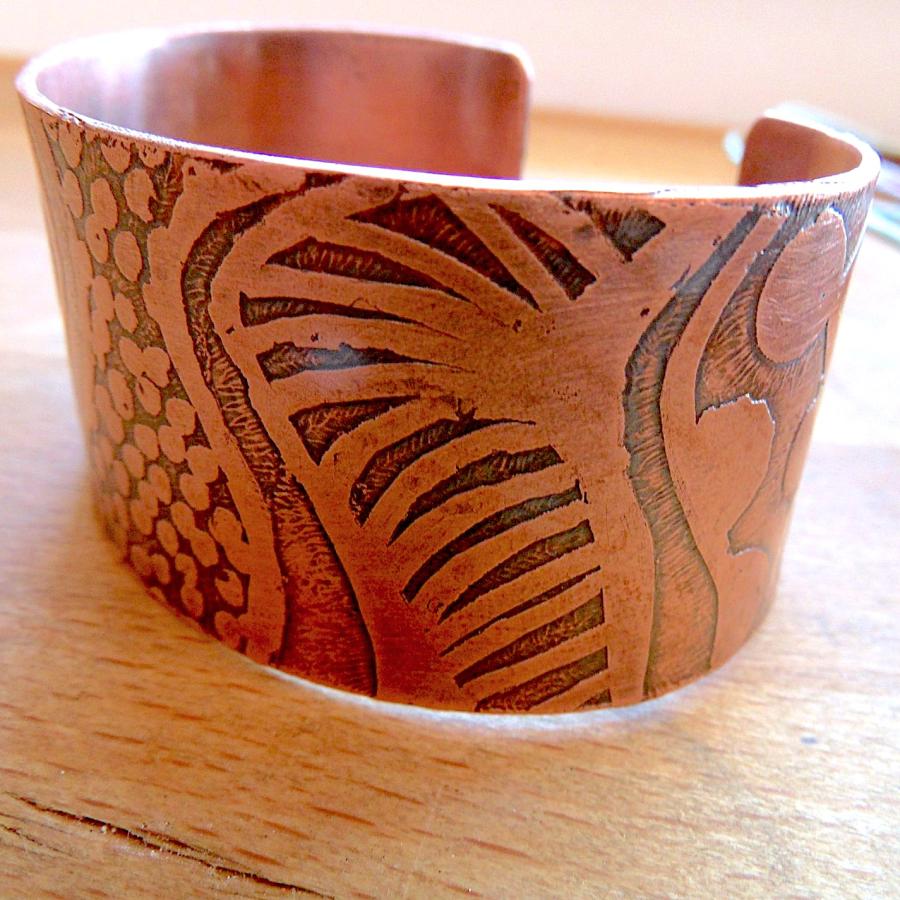 Etched bracelet by Joan Danoff