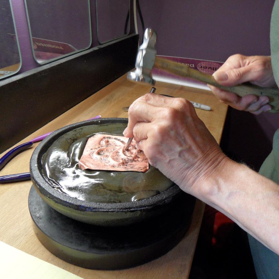 Roberta chasing her panel
