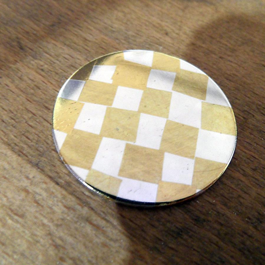 Checkered Keum Boo panel by Nancy Cohen