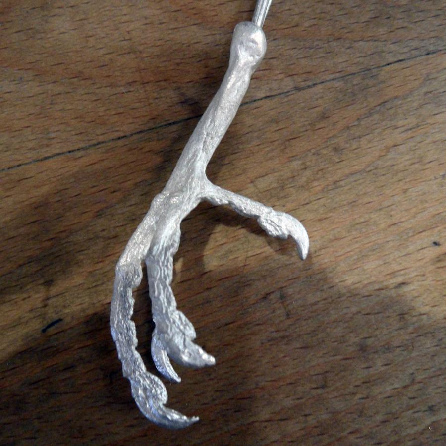 Bird claw newly cast ready for finishing