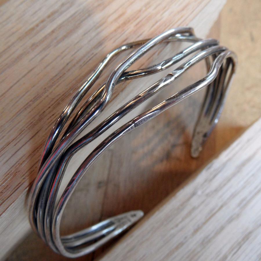 Multi-strand silver bracelet