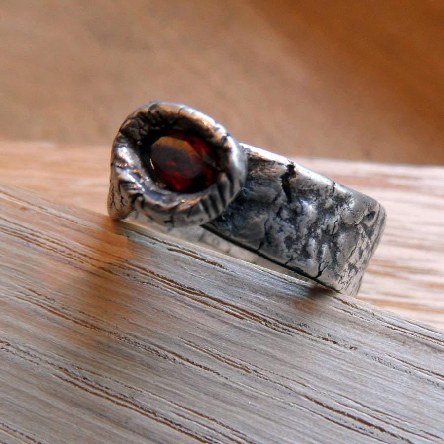 Sterling metal clay ring