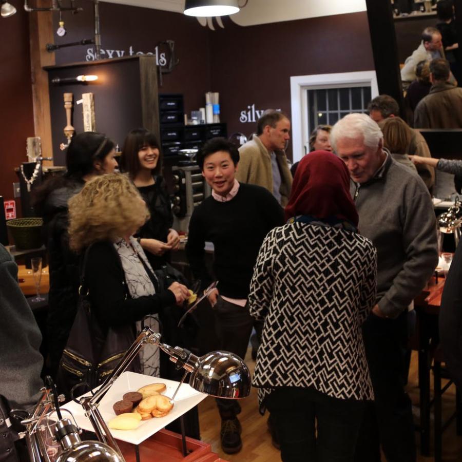 Guests gathered in studio 2 for opening night