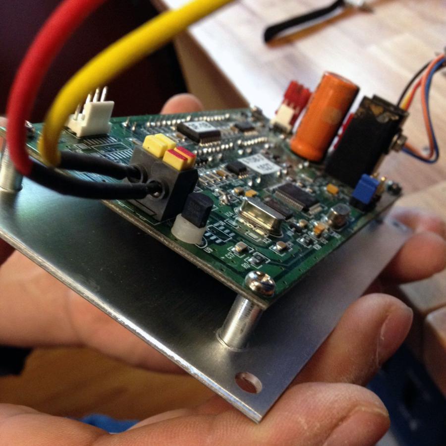 closeup of the kiln control panel