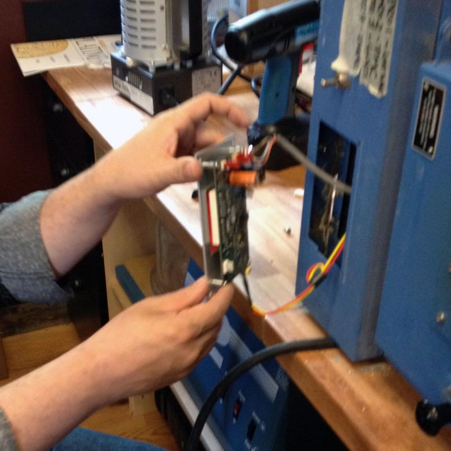 removing the kiln control panel