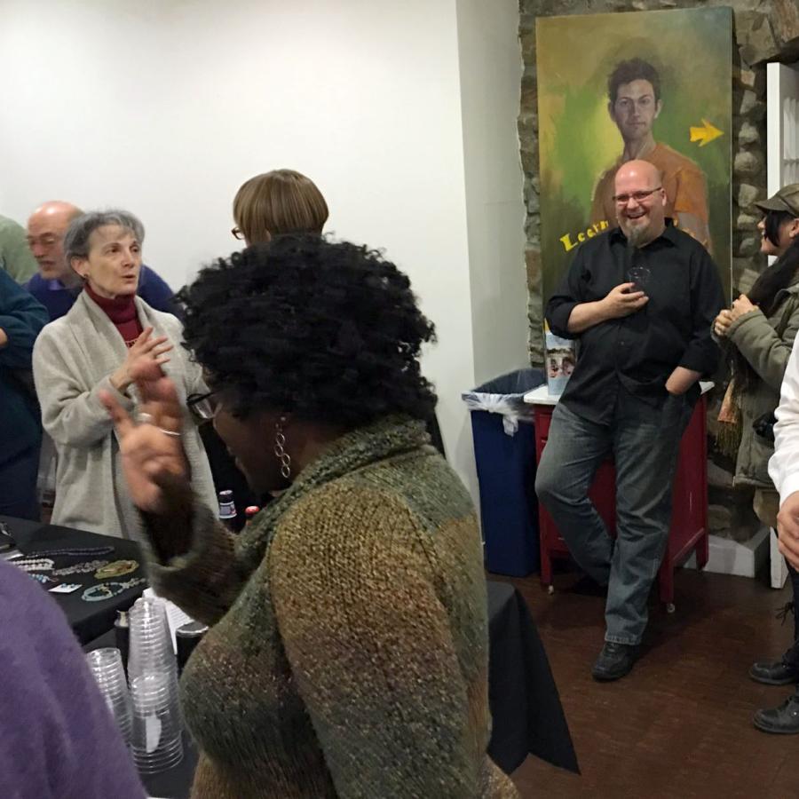 guests and instructors mingling