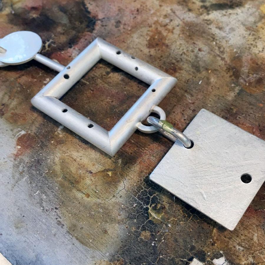 assembling the square panels on solder board