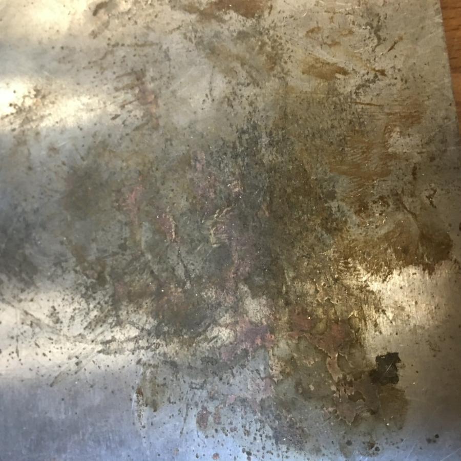 rusted anvil surface