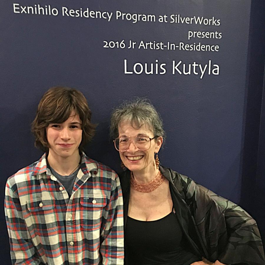 louis and ruth under louis' wall