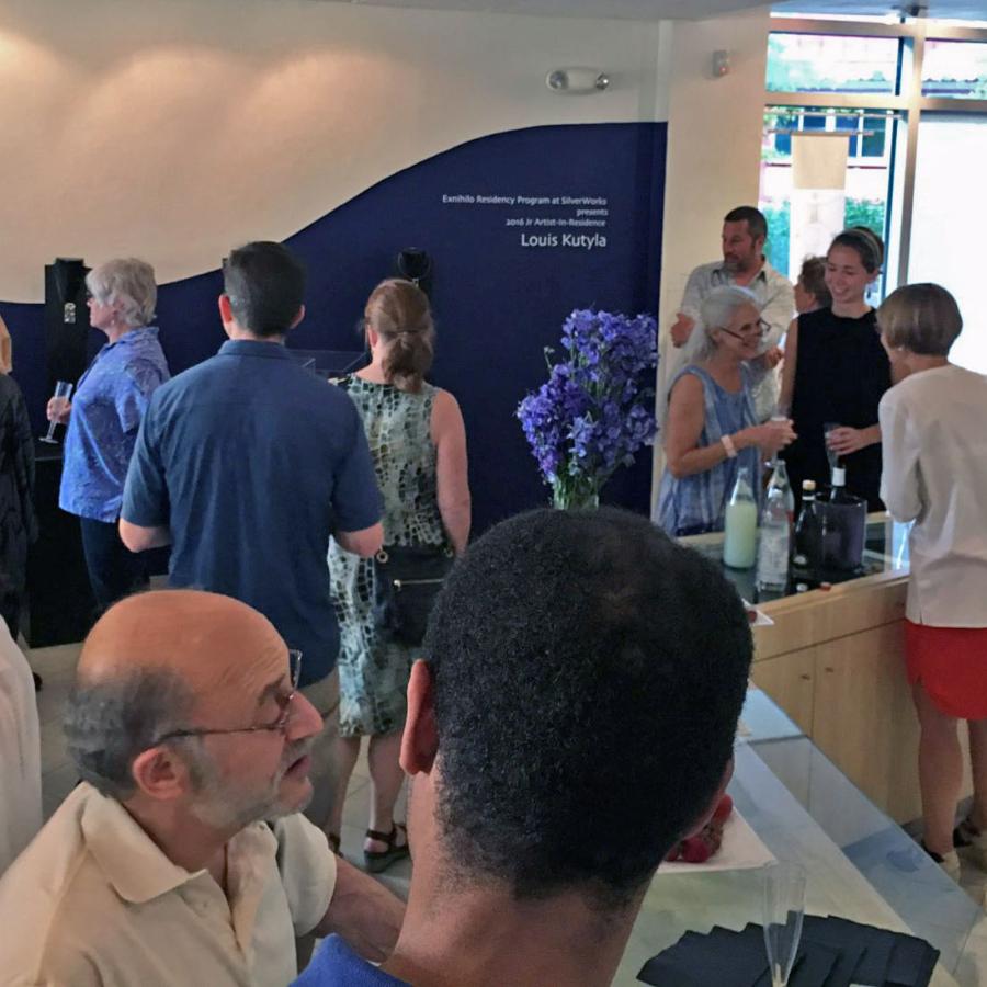 guests packed in at show opening