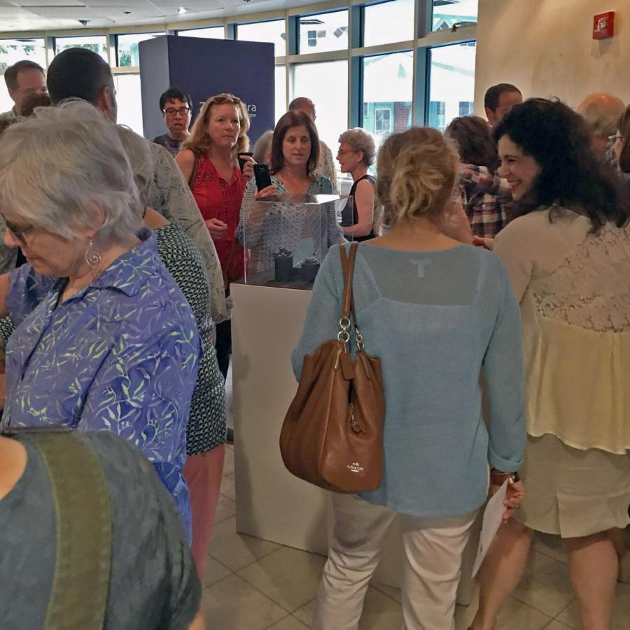 guests packed in at show opening