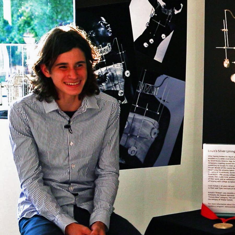 Blair and Louis sitting for interview