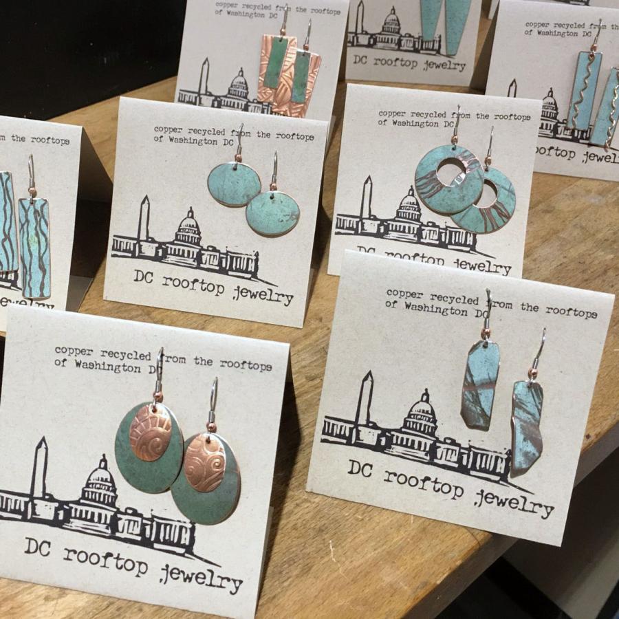 earring cards with rooftop jewelry 