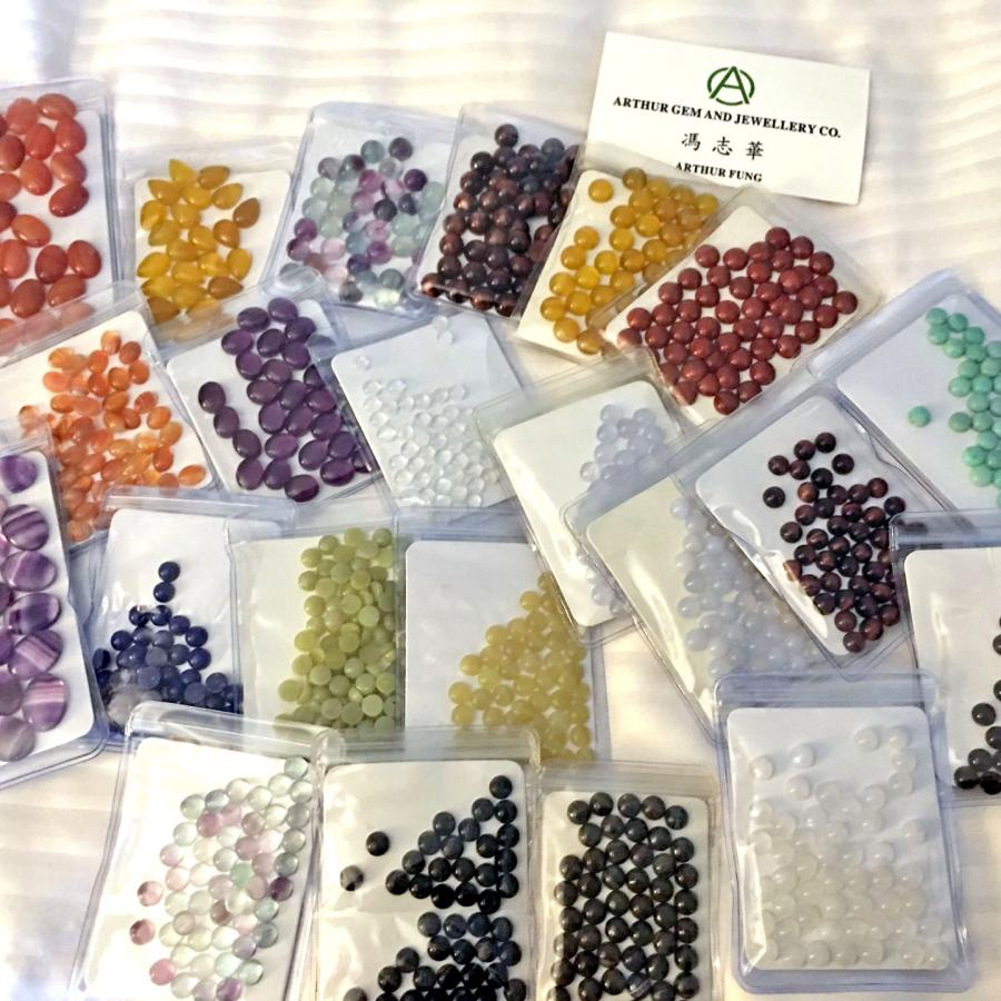 variety of stones in packets