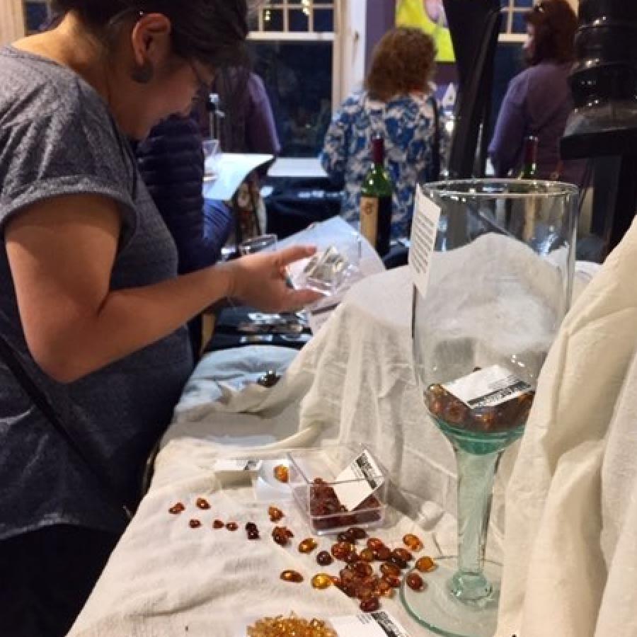 show attendees browsing through gems
